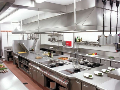 山東省實驗中學餐廳廚房設備安裝案例